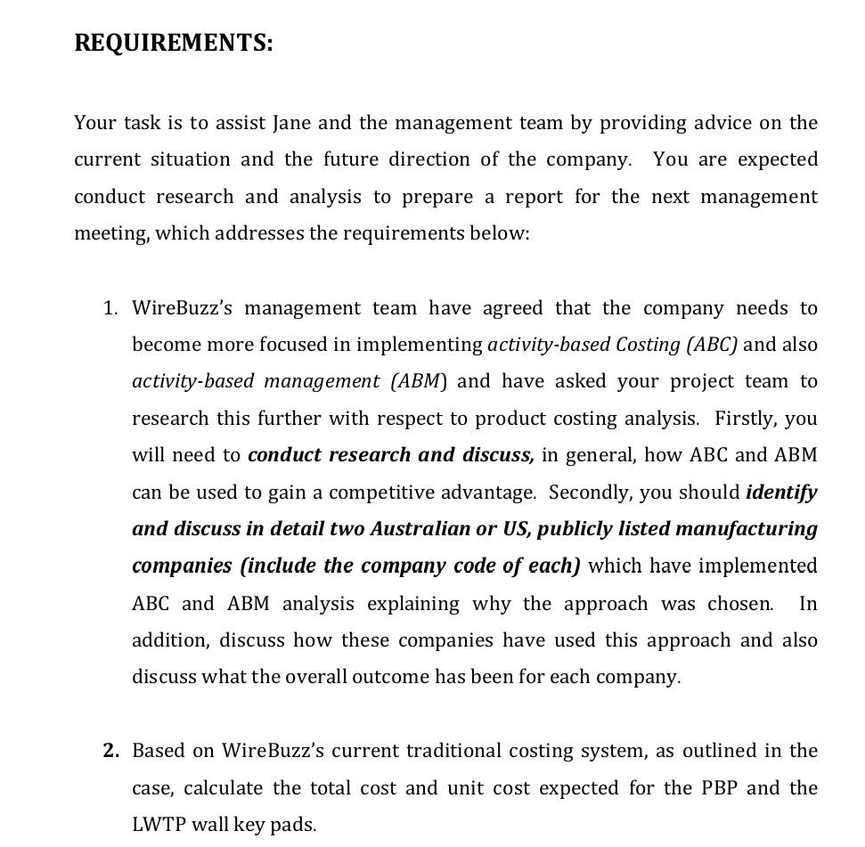 Case Details Wirebuzz Ltd Has Been Operating In The Competitive Electronics Industry For Over Twenty Years The Company 6