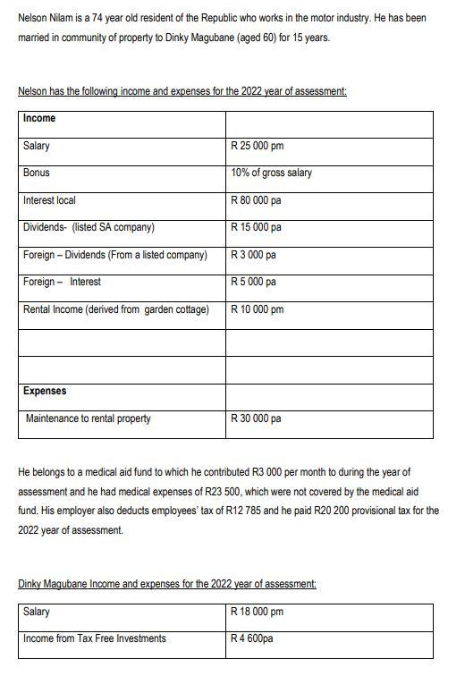 Taxation Key Information To Take Note Of In Regards To Tax In South Africa With The Above Additional Information From So 1