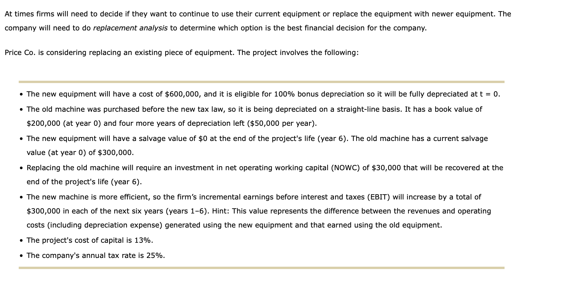 At Times Firms Will Need To Decide If They Want To Continue To Use Their Current Equipment Or Replace The Equipment With 1