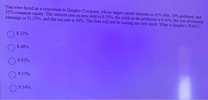 Assume That Kish Inc Hired You As A Consultant To Help Estimate Its Cost Of Capital You Have Obtained The Following Da 2