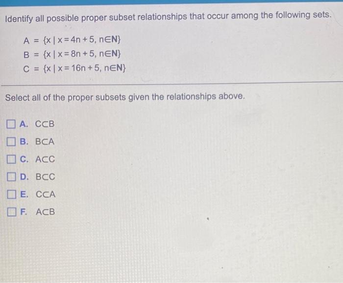 Which Of The Following Sets Are Equal A B 9 J Xlx 2n And New B X K 6 8 10 12 14 16 C 0 9 B 2