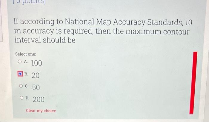 5 Points This Equivalence Scale Of 1 Cm 25 M Can Be Written By Ratio Or Representative Fraction As Select One O A 2 4