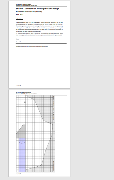 Sev200 Geotechnical Investigation And Design Aanametamousano Instructions This Assessment Is Worth 5 Of The Final 1