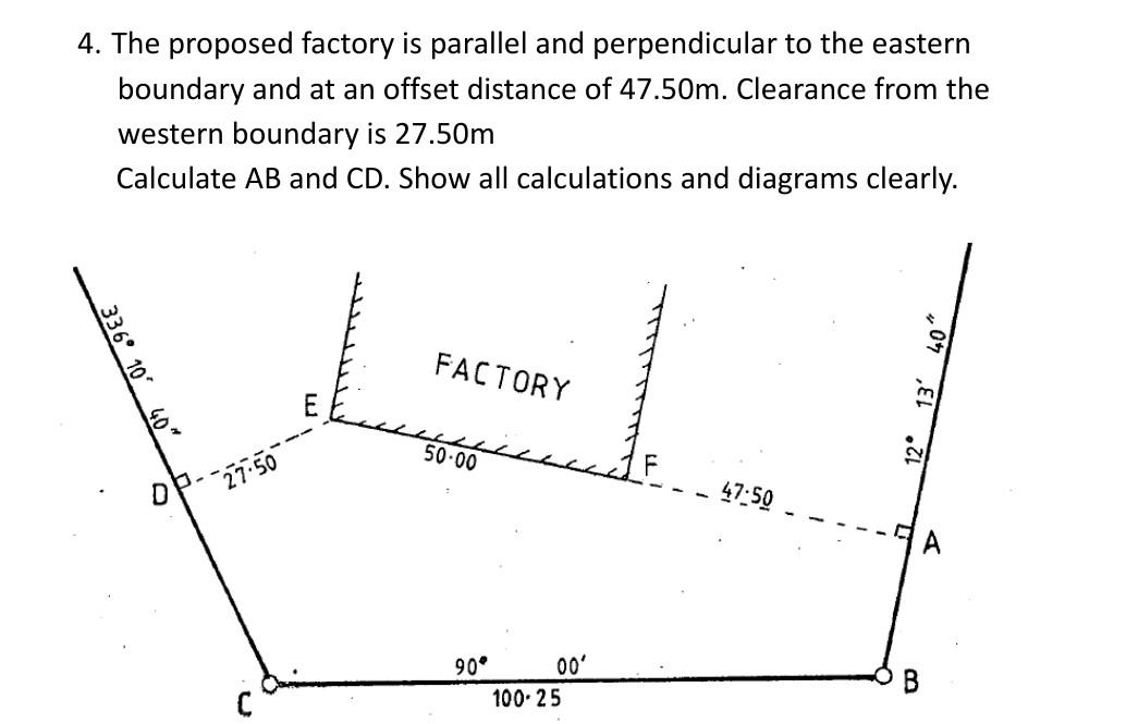 4 The Proposed Factory Is Parallel And Perpendicular To The Eastern Boundary And At An Offset Distance Of 47 50m Clear 1