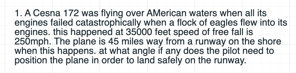 Plz Use Calculus To Find Out The Position Velocity And Acceleration Of The Plane S Gliding 1