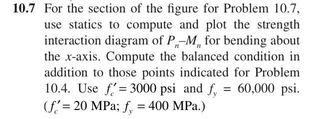 N N 10 7 For The Section Of The Figure For Problem 10 7 Use Statics To Compute And Plot The Strength Interaction Diagra 1