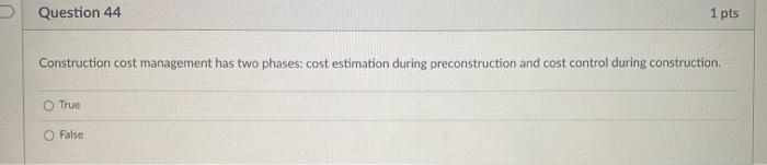 D Question 46 At Which Project Phase Do We First Need To Estimate Construction Costs Idea Need Phase During The Project 3