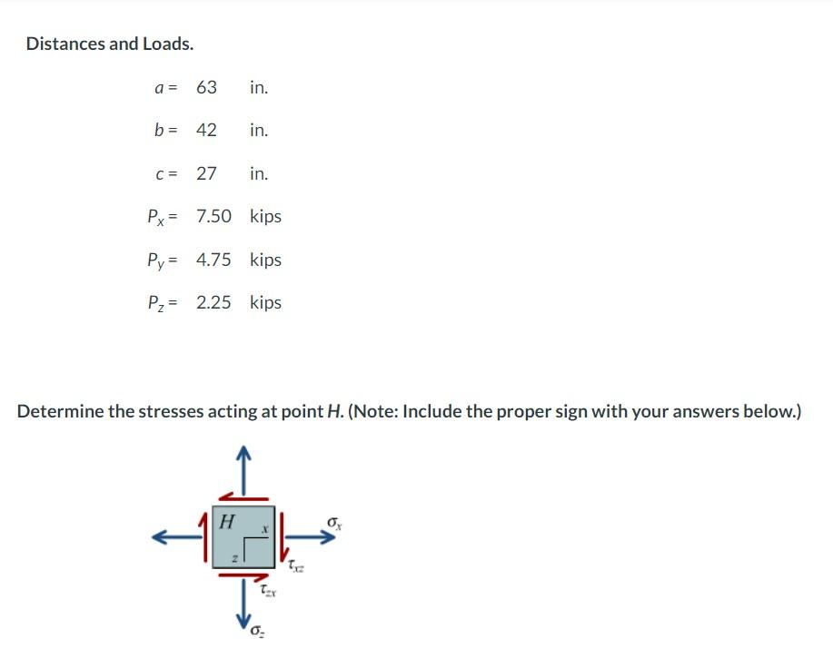 A Pipe With An Outside Diameter Of 7 0 In And A Wall Thickness Of 0 375 In Is Subjected To The Loads Shown In The Figu 2