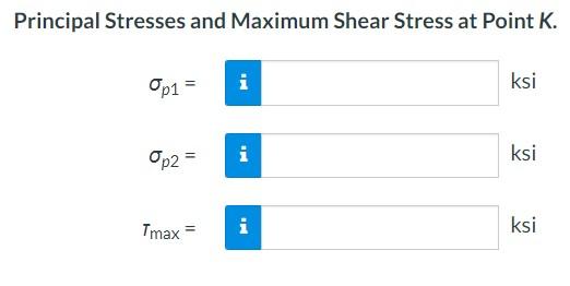 A Pipe With An Outside Diameter Of 7 0 In And A Wall Thickness Of 0 375 In Is Subjected To The Loads Shown In The Figu 5