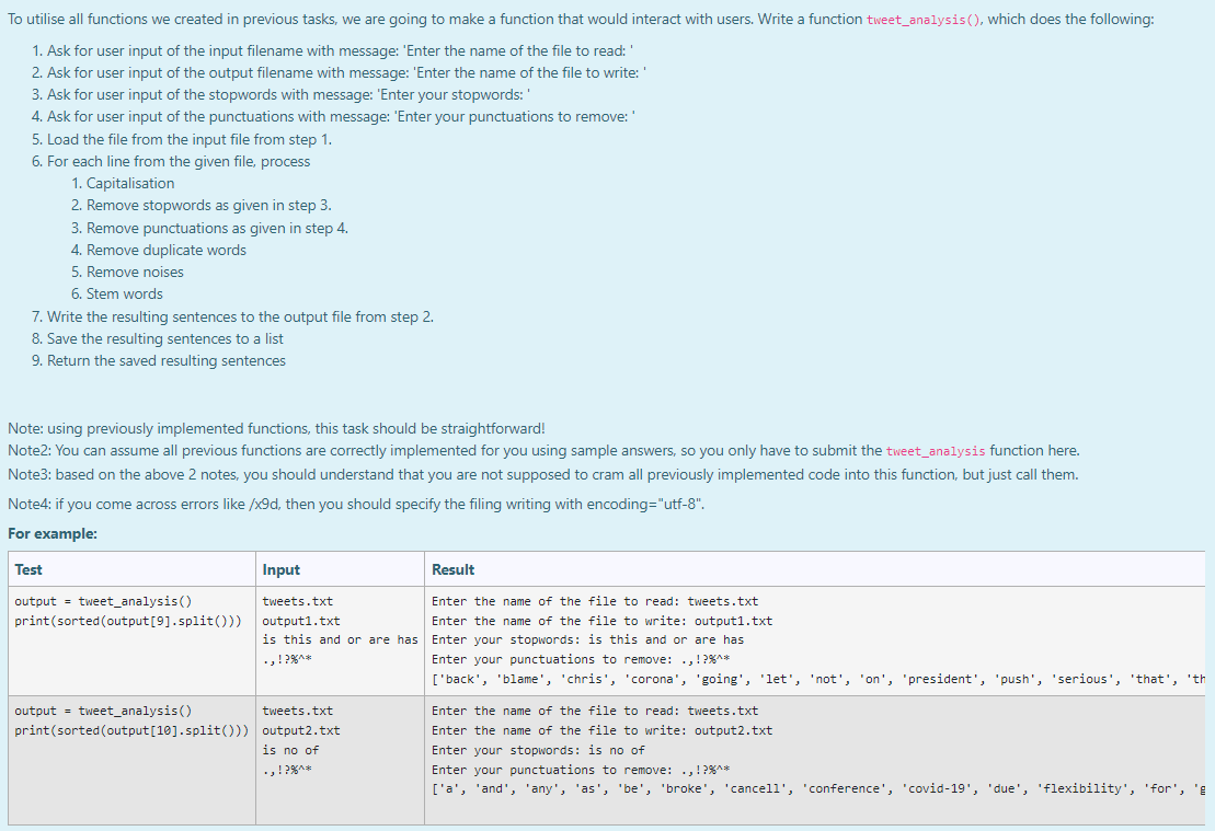 To Utilise All Functions We Created In Previous Tasks We Are Going To Make A Function That Would Interact With Users W 1