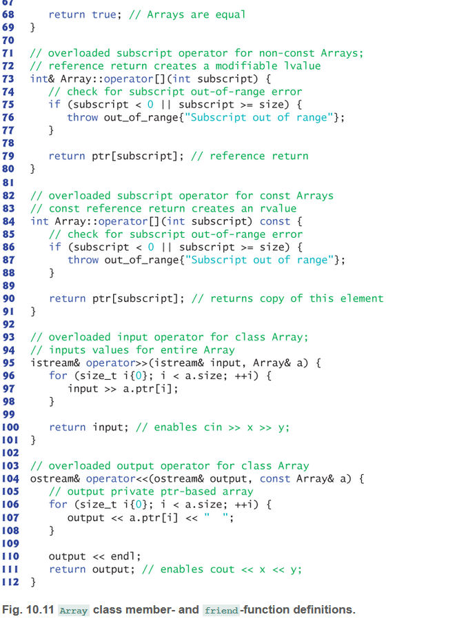 Reimplement Class Array From Figs 10 10 10 11 Of The Textbook As A Class Template Also Write A Main Driver Program Tha 3