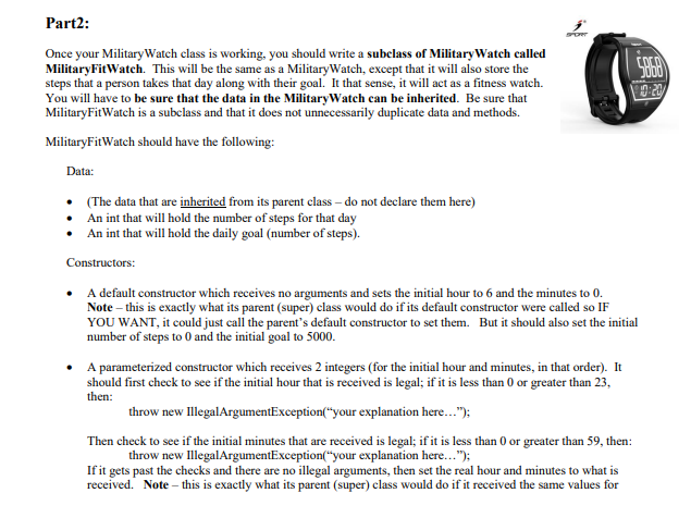 Trying To Get Militaryfitwatch Java Test Code Idk Why But It Says After Puttin In Test Code That Goes With This That Its 1