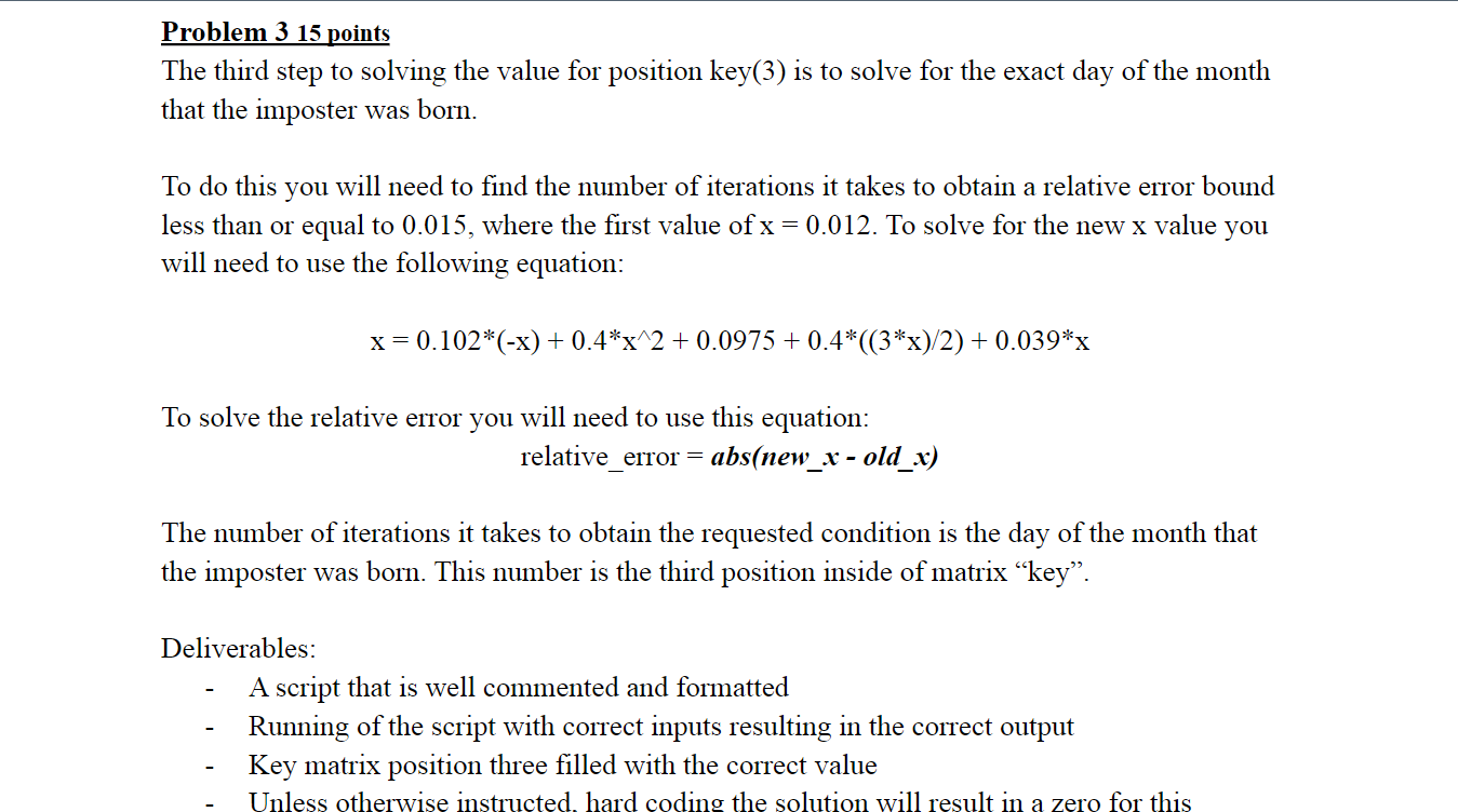 Please Use Matlab For This Thank You 1