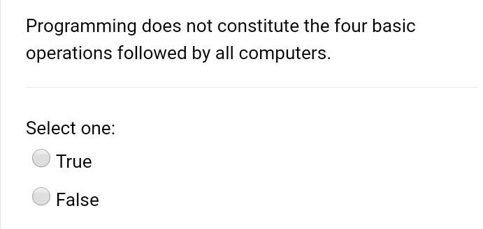 The Main Circuit Board In The Computer Is Referred To As A Motherboard Select One True False Programming Does Not Co 2