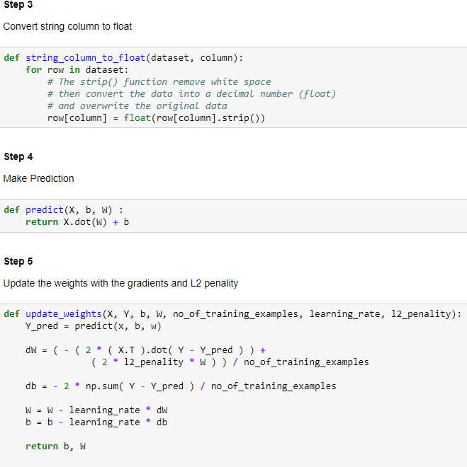 Only Need To Write The Code For The Part Your Code Here In Step 7 Do Not Change Other Codes 2