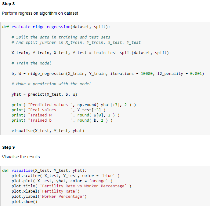 Only Need To Write The Code For The Part Your Code Here In Step 7 Do Not Change Other Codes 4