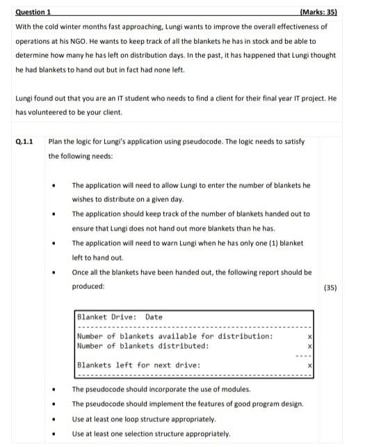 This Is Programming Logic And Design Therefore I Do Not Need An Application To Be Coded I Need The Planning Instead Henc 1