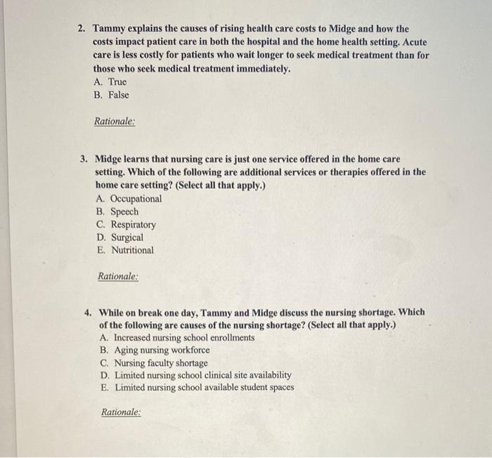 Chapter 01 Nursing Today Case Study Maylie Is A New Nurse Graduate Who Is Attending Orientation At The Local Hospital 3