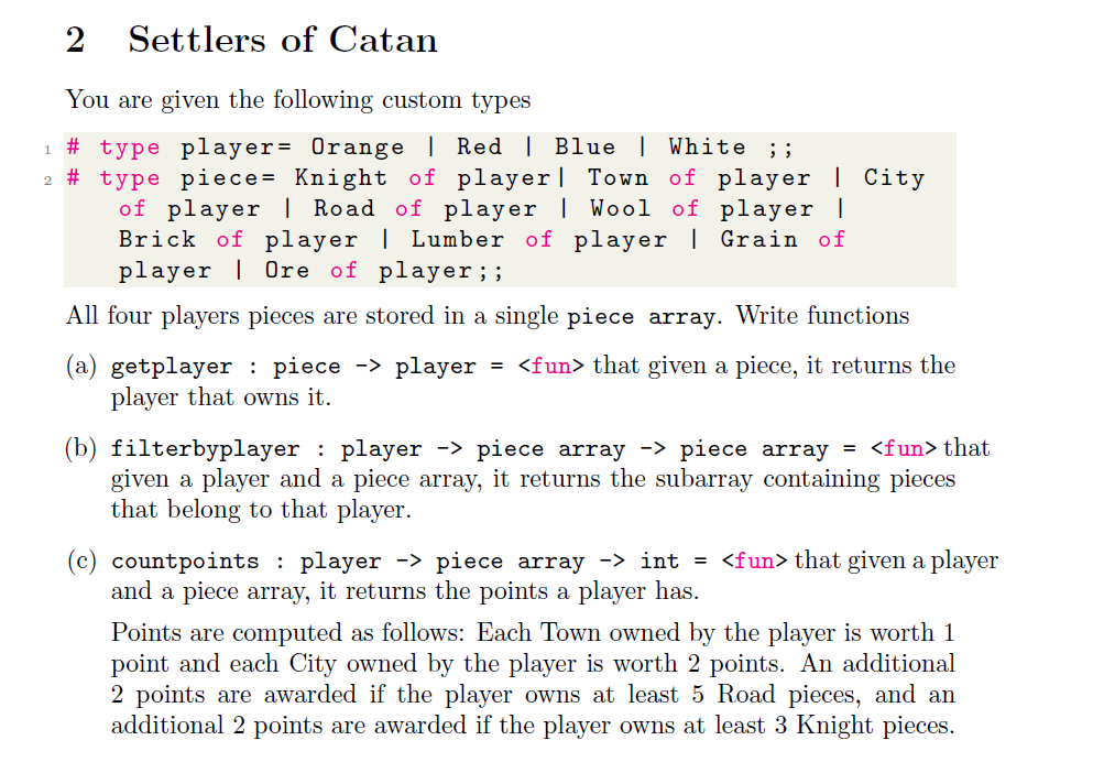 Solve A Task In The Ocaml Programming Language 1