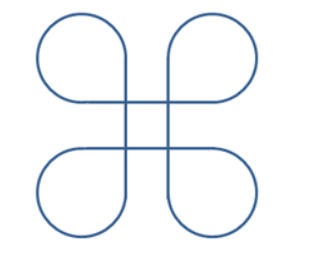 Write A Program To Make The Simulated Robot Trace Out A Shape Like That Shown Below Which Looks Rather Like A Hash Symbo 1