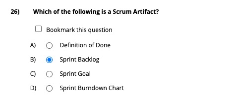 Which Of The Following Is A Scrum Artifact