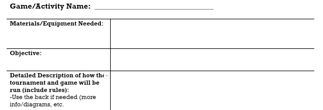 Assignment Is To Create Find And Present A Fun And Engaging Tournament Activity To Participate Online Students Note T 1