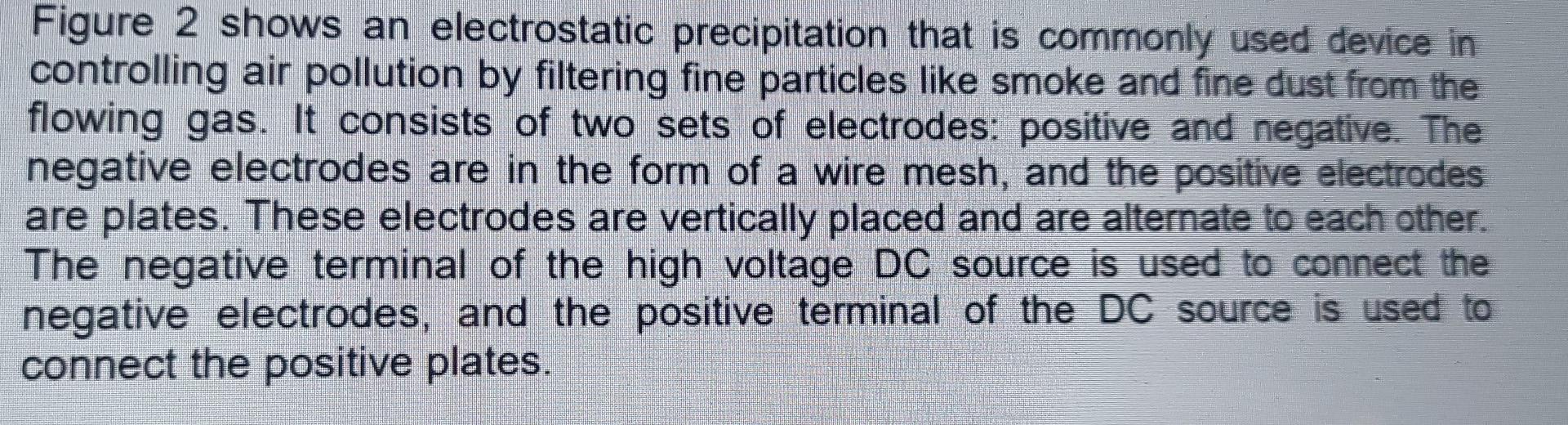 Figure 2 Shows An Electrostatic Precipitation That Is Commonly Used Device In Controlling Air Pollution By Filtering Fin 1