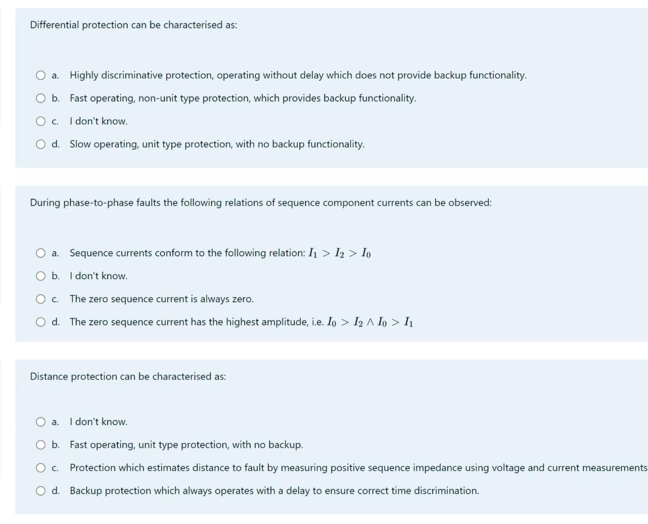 Differential Protection Can Be Characterised As O A Highly Discriminative Protection Operating Without Delay Which Do 1
