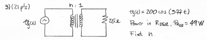 H 1 3 21pts Egues 00010 Ellee 25e 107 Ct 200 Cos 377 T Power In Rasr Pr25 49w Find N 1