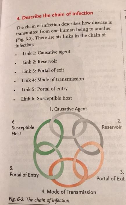 4 Points In Your Own Words Define And Describe Each Of The Six Links In The Chain 4 Points Give One Example Of Each 2