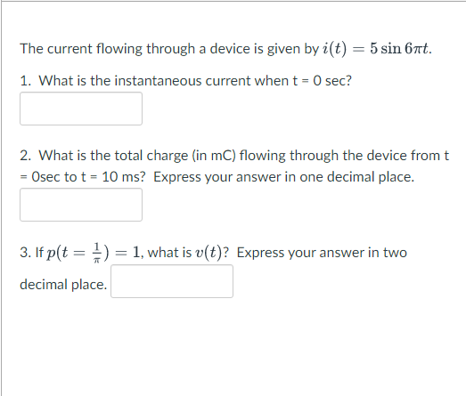 Please Provide Solutions Thanks 1