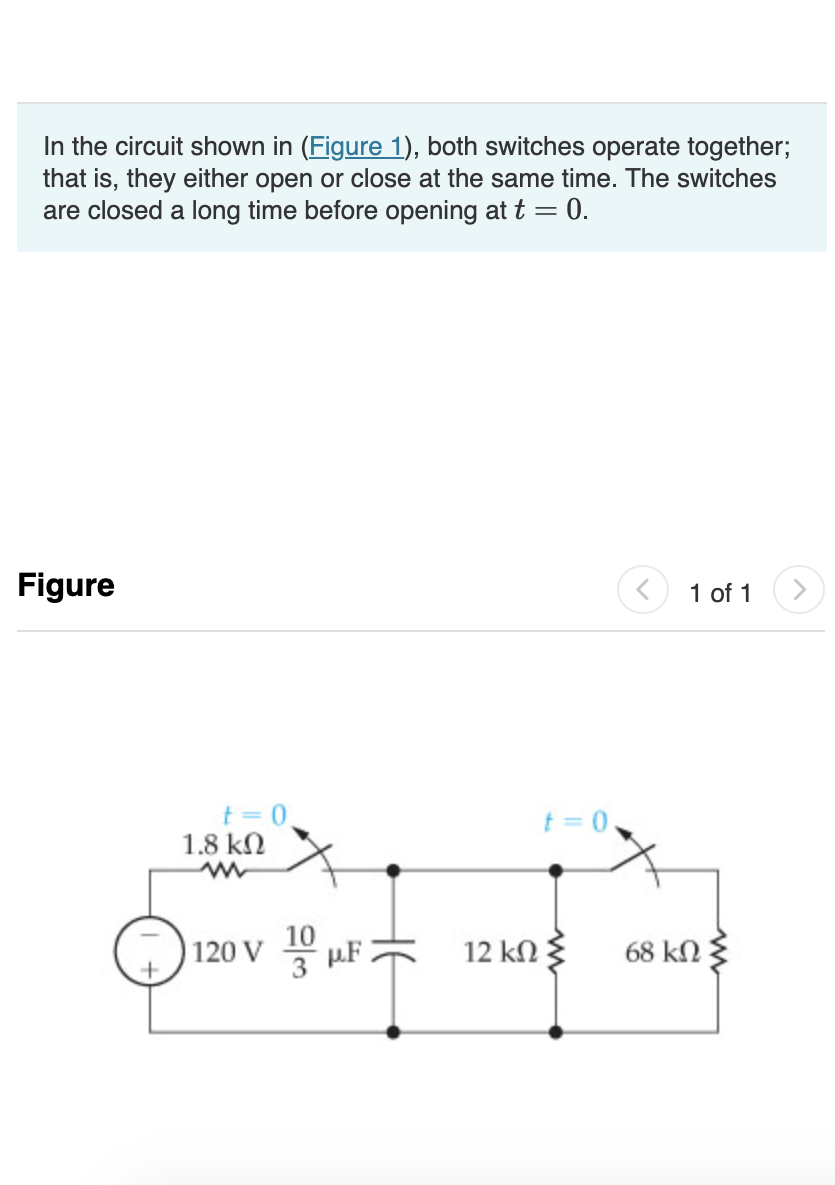 In The Circuit Shown In Figure 1 Both Switches Operate Together That Is They Either Open Or Close At The Same Time 1