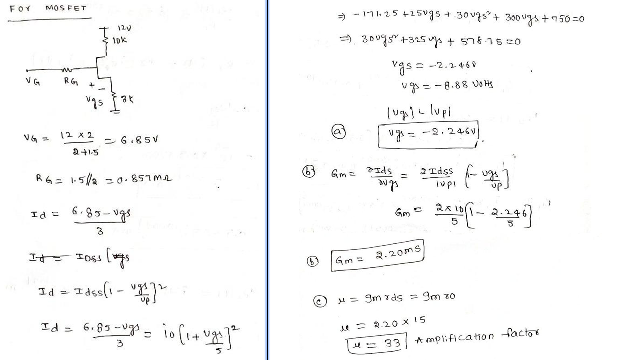 Quiz 1 Finals 1 Given The Following Circuit Calculate The Following Using The U Parameter Illustrate Also The Ac Ci 3