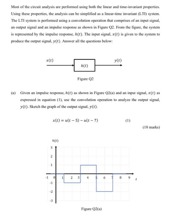 Most Of The Circuit Analysis Are Performed Using Both The Linear And Time Invariant Properties Using These Properties 1