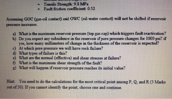 A Saturated Offshore Oil Reservoir We Have A Gas Cap Was Producing For More Than 15 Years And Its Pressure Has Reduced 2