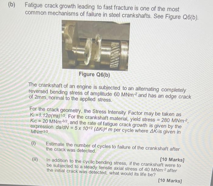 A Explain In Your Own Words The Meaning Of The Terms Failure By Yield And Failure By Fast Fracture Relating To Met 2