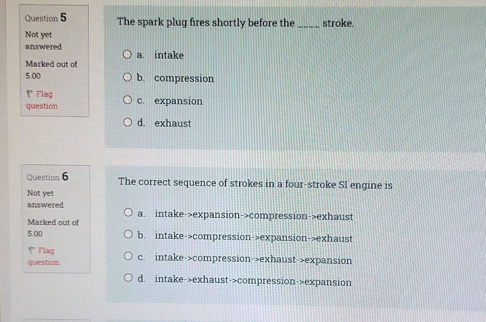 Question 2 Not Yet Answered The Maximum Pressure Ratio Is Given By Y Is The Specific Heat Ratio Marked Out Of 5 00 Fla 2