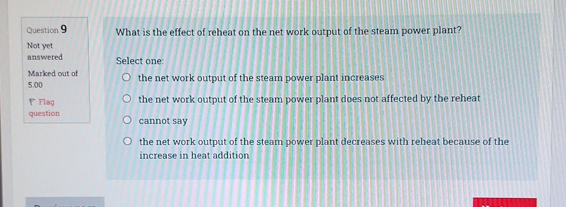 Question 2 Not Yet Answered The Maximum Pressure Ratio Is Given By Y Is The Specific Heat Ratio Marked Out Of 5 00 Fla 4