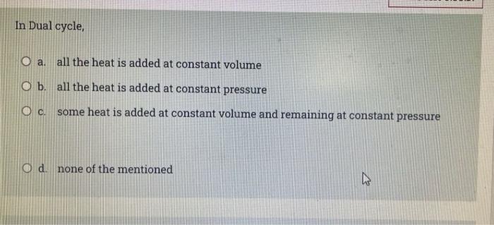 The Compression Ratio Is Given By O A V At Tdc V At Bdc O B Vmin Vmax Oc Vmax Total Volume O D V At Bdc V 2