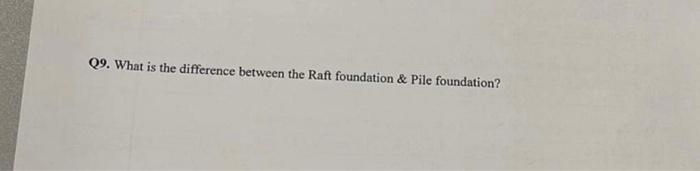 09 What Is The Difference Between The Raft Foundation Pile Foundation 1