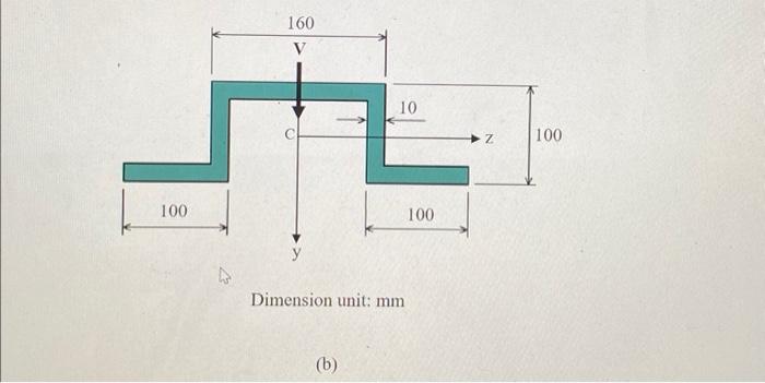 1 A Thin Walled Beam Having A Uniform Wall Thickness Of 10 Mm Is Subjected To A Bending Moment M 50 Kn M As Shown In 2
